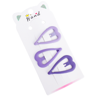 Set 12 clame par forma inima pentru fetite